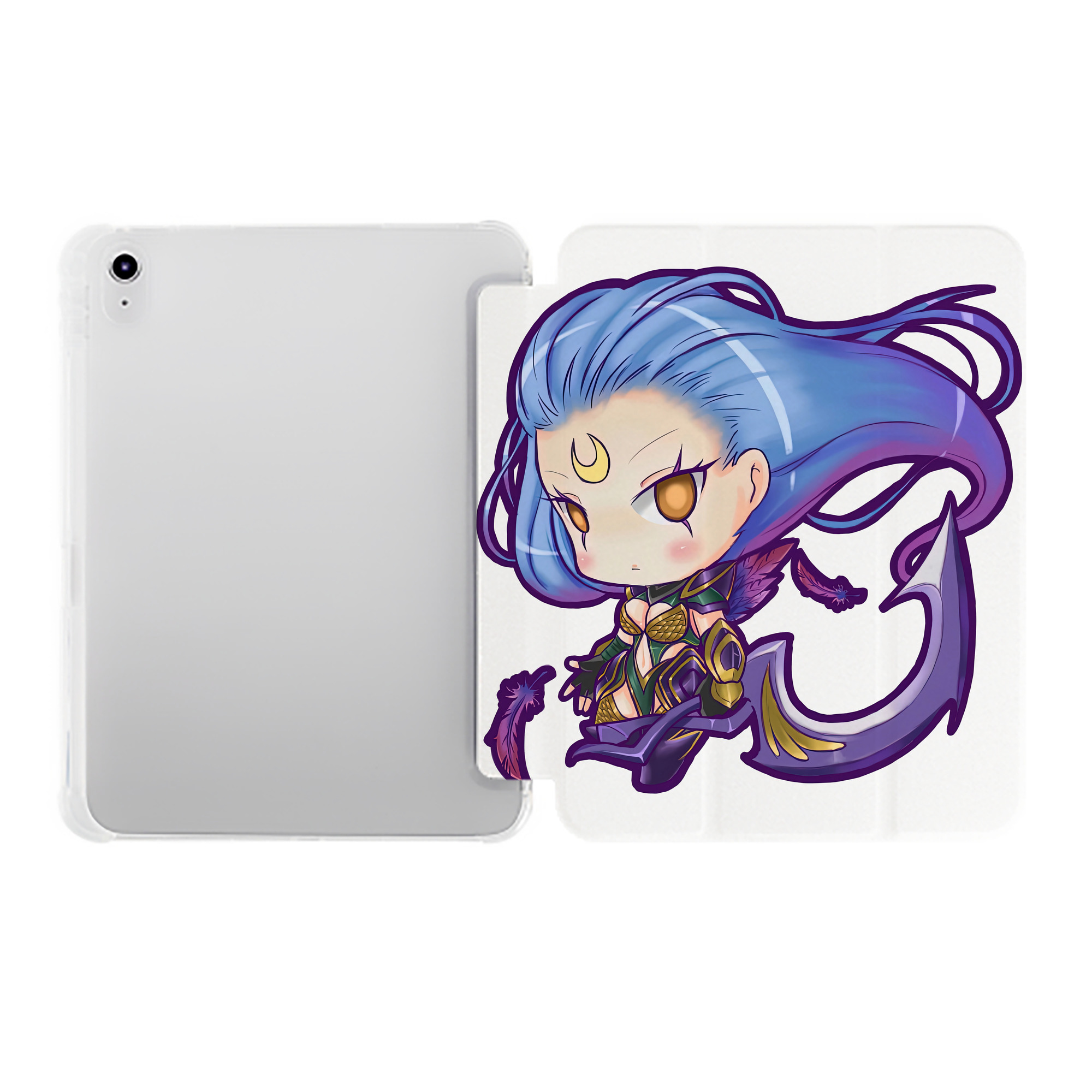 （画像用） リーグ・オブ・レジェンド League of Legends LOL IPad ケース ペン収納付き 三つ折りスタンド PUレザー×シリコン 対応機種9.5/10.5/10.9インチ